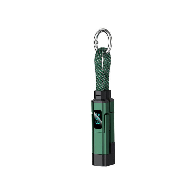 🔥HOT SALE 50% OFF🔥4-in-1 Digital Display Keychain Charging Cable (Offer)