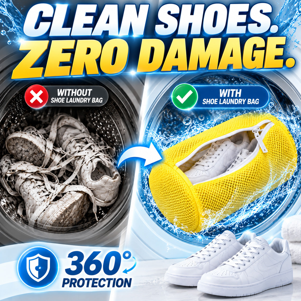 Mesh Laundry Bag For Shoes In The Washing Machine
