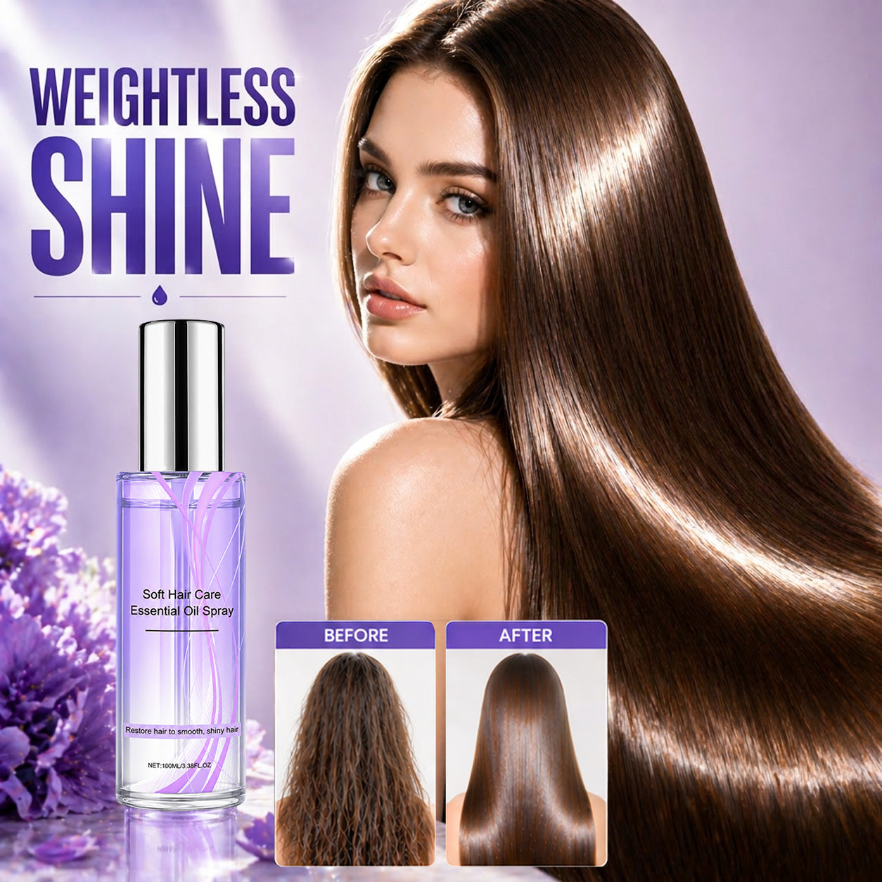 💞WarmNest™ Lightweight Hair Oil Spray – Smooth, Shiny Hair Without Greasy Buildup