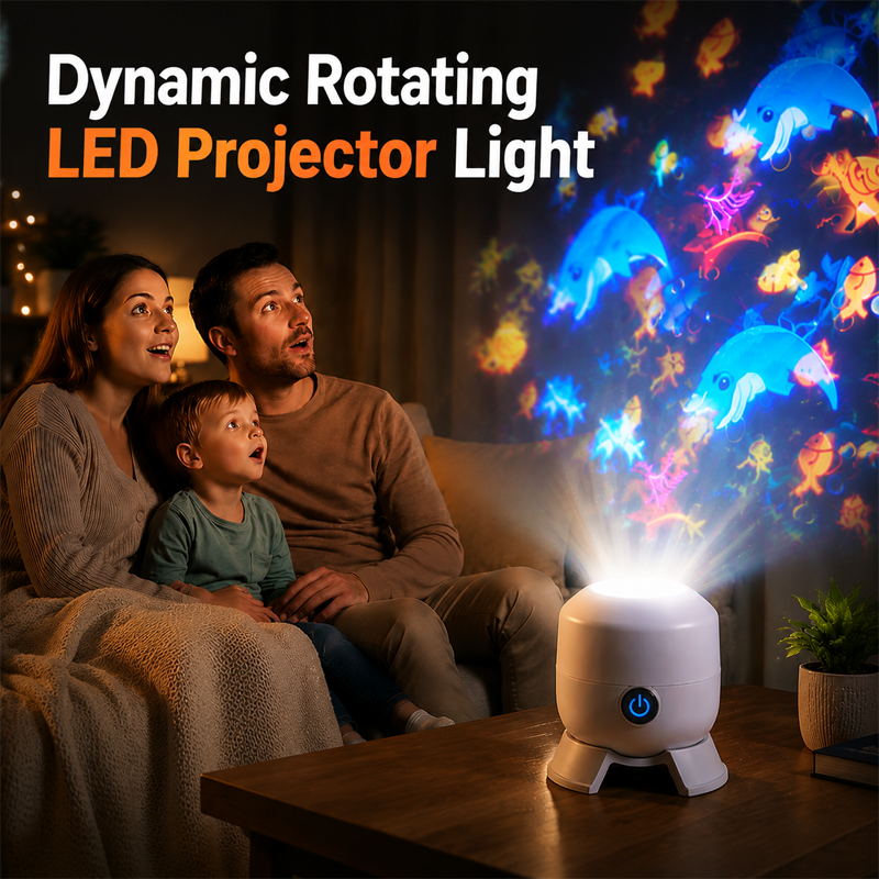 🌊 WarmNest™ Dynamic Rotating LED Projector Light