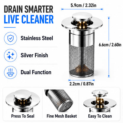 🚰 Stainless Steel Drain Hair Catcher