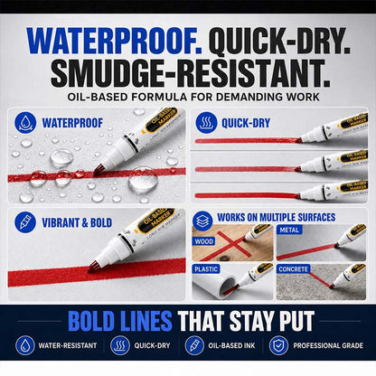 Precision Tip Quick-Dry Oil-Based Marker Pen