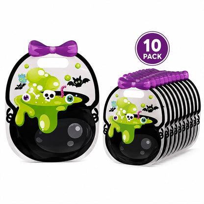 👻🔥🎃Halloween Transparent Pumpkin Favor Bags✨Perfect for Party, Trick-or-Treat, Classroom Gifts