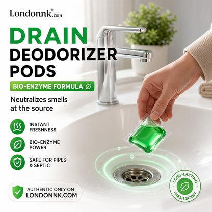 🔵Drain Deodorizer Pods – Bio‑enzyme formula neutralizes smells at the source. Instant fresh scent, no harsh chemicals. 🚰✅