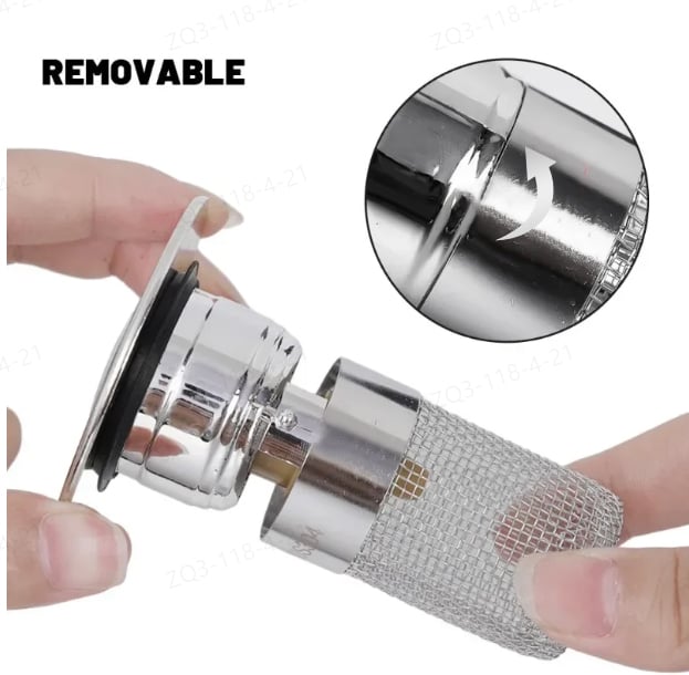 🚰 Stainless Steel Drain Hair Catcher
