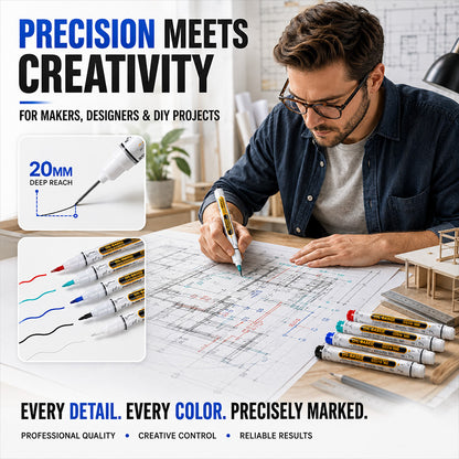 Precision Tip Quick-Dry Oil-Based Marker Pen