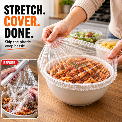 🔥Disposable Stretch Food Covers for Bowls & Plates