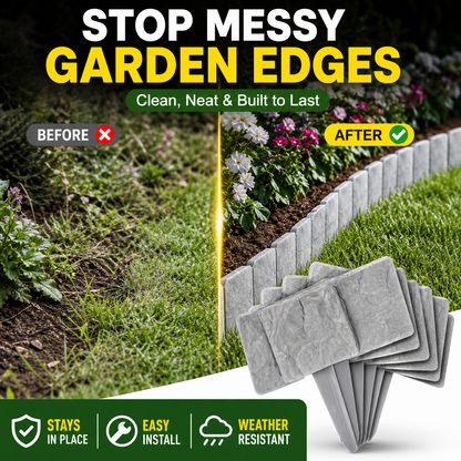 🌿✨WarmNest™ Stone-Look Edging Fence - Garden Edges That Stay Clean🏡♻️(OFFER)