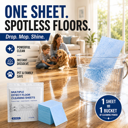 🥳2026 HOT SALE⏳✨  Water‑Soluble Floor Sheets – Cleans & shines all floors. Safe & streak‑free.  🧹💧