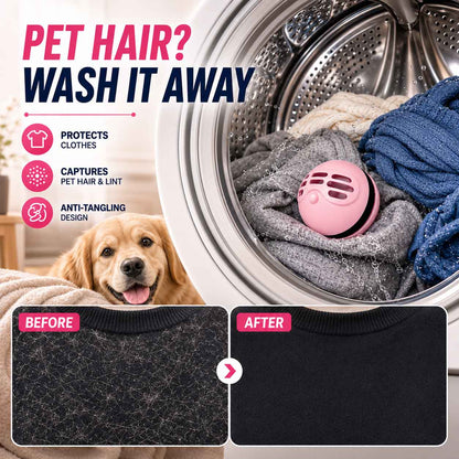 🥳2‑in‑1 Lint Remover & Laundry Ball – Built‑in magic tape captures pet hair, lint & debris✨🧦