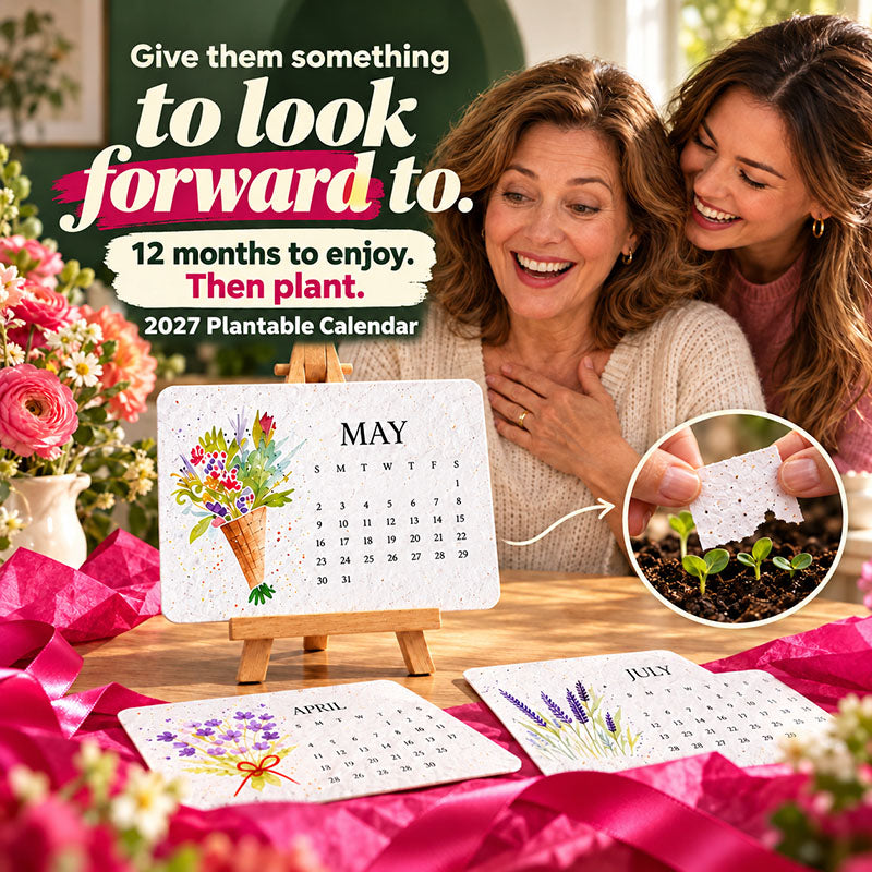 ✦2027 Plantable Seed Paper Calendar — Use It, Then Grow It