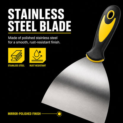 5-Inch Stainless Steel Putty Knife | Smooth Concrete Repair Finish
