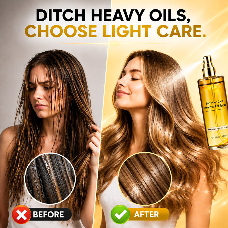 💞WarmNest™ Lightweight Hair Oil Spray – Smooth, Shiny Hair Without Greasy Buildup