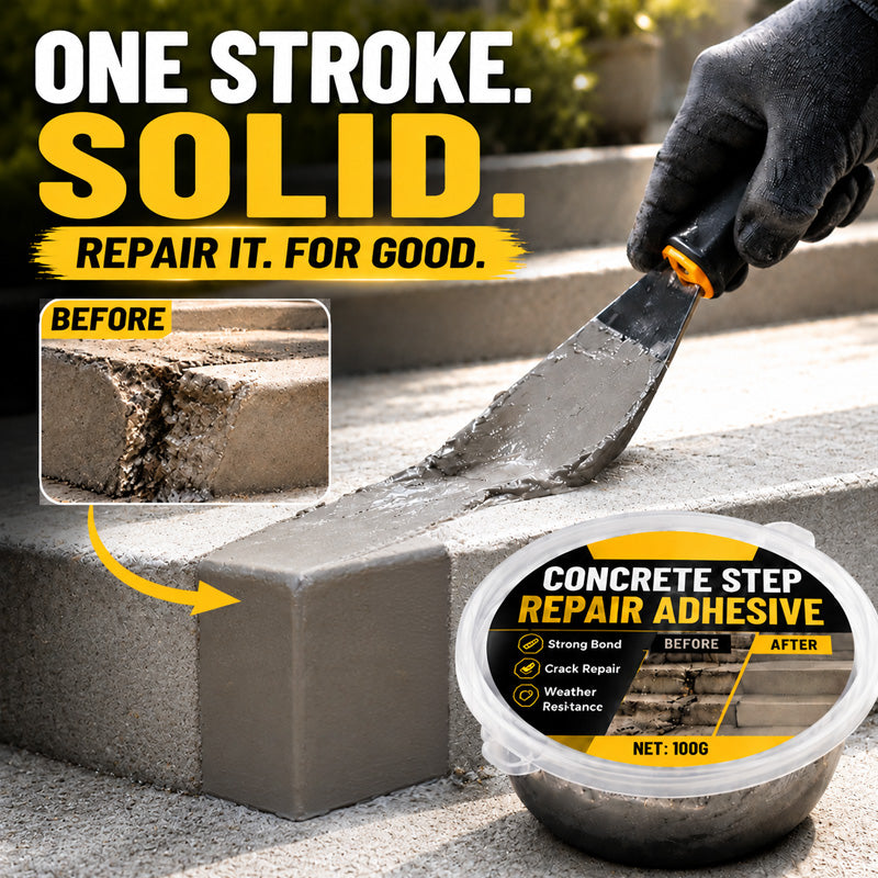 WarmNest™ Ready-to-Use Concrete Step & Crack Repair Paste (Freeze-Thaw Weatherproof)