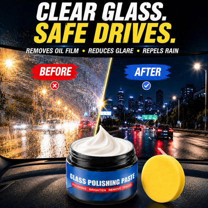 Car Glass Oil Film Remover – Eliminates glare & wiper smears, repels rain. (offer)