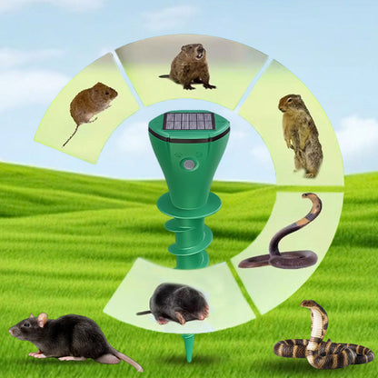 🌸Hot Sale 50% OFF☘️Solar Powered Waterproof Screw Mole Repellent (OFFER)