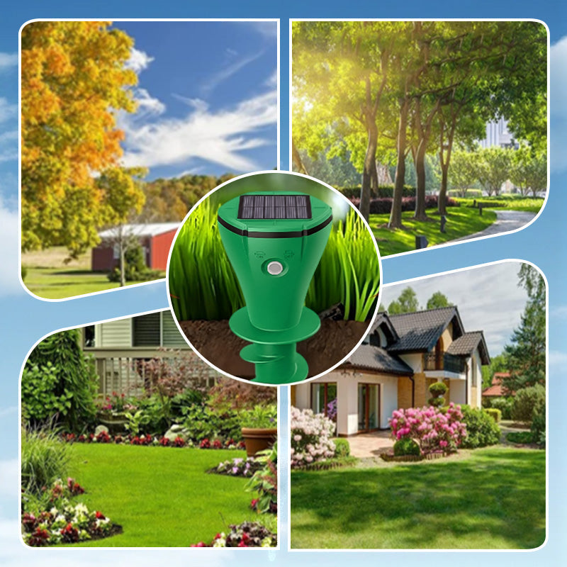 🌸Hot Sale 50% OFF☘️Solar Powered Waterproof Screw Mole Repellent (OFFER)