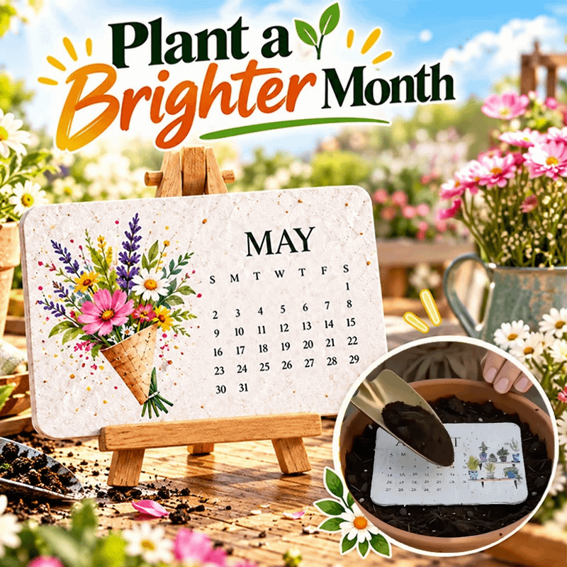 🌱 2027 Plantable Desk Calendar — A Little Art. A New Beginning.📅