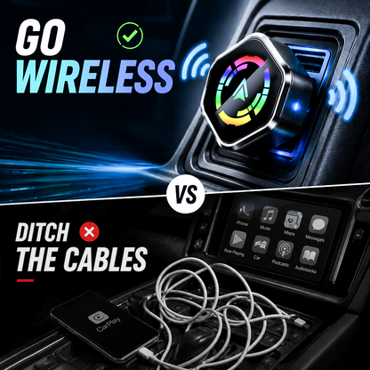 📢📢50% OFF!🔥2-in-1 Wireless CarPlay For Iphone & Android Auto Adapter — No More Cables