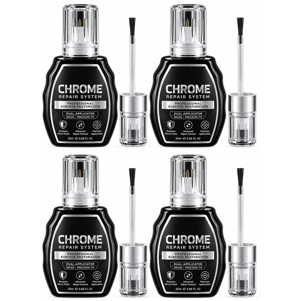 🥳Chrome Restoration Set – Removes Oxidation & Restores High-Gloss Metallic Finish | Premium Quality (OFFER)