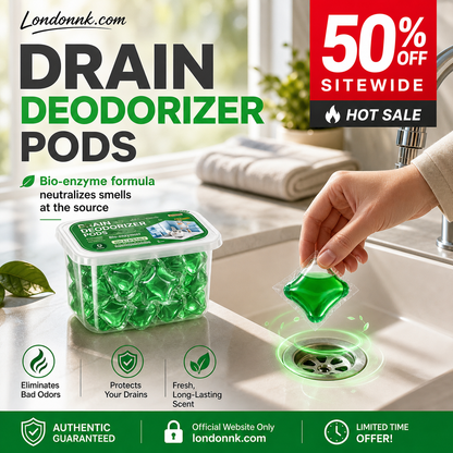 Drain Deodorizer Pods – Bio‑enzyme formula neutralizes smells at the source. Instant fresh scent, no harsh chemicals. Say goodbye to embarrassing odours. 🚰✅ （offer)