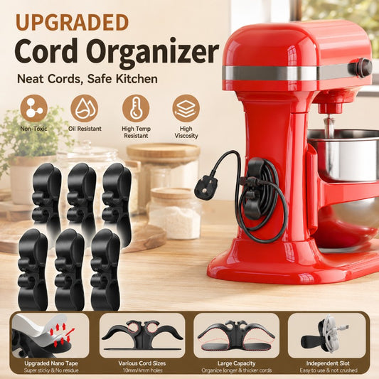 WarmNest™ Kitchen Appliance Cord Organizer Hooks