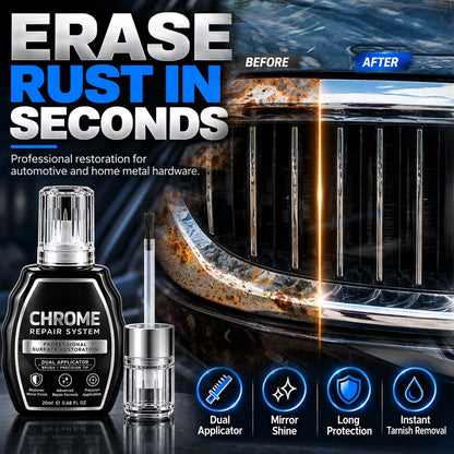🥳Chrome Restoration Set – Removes Oxidation & Restores High-Gloss Metallic Finish | Premium Quality