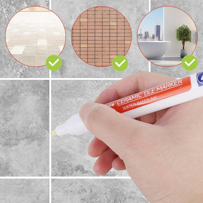 🔥🖌️WarmNest™ Anti-Mould & Waterproof Joint Pen for Ceramic Tiles!