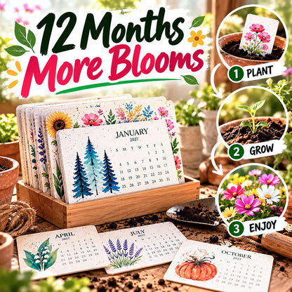 ✦2027 Plantable Seed Paper Calendar — Use It, Then Grow It