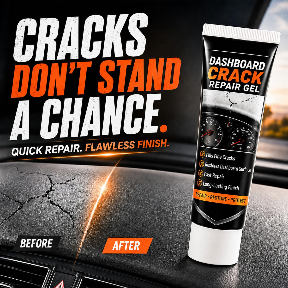 Professional Car Dashboard Crack Repair Gel