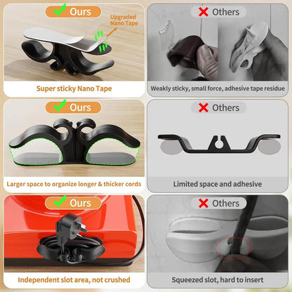 WarmNest™ Kitchen Appliance Cord Organizer Hooks