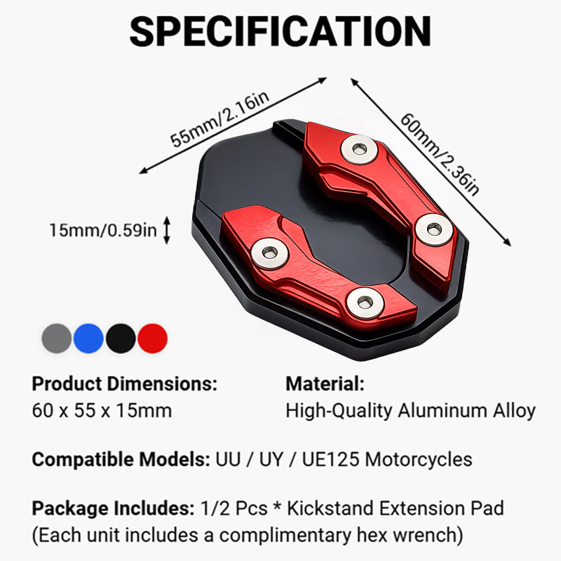 🏍️ WarmNest™ Motorcycle Kickstand Pad — Prevent Tip-Overs Anywhere