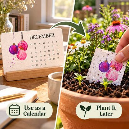 ✦2027 Plantable Seed Paper Calendar — Use It, Then Grow It