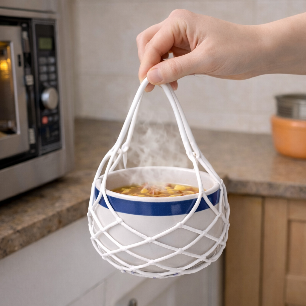 Timbe™ 2-in-1 Zero-Void™ Silicone Mesh Bag & Heat-Resistant Trivet Mat for Hot Bowls (Offer)