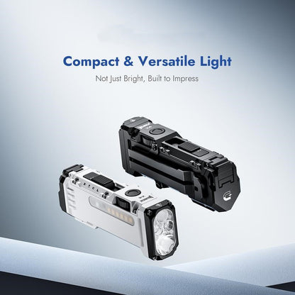 LED work light with 180° rotating head