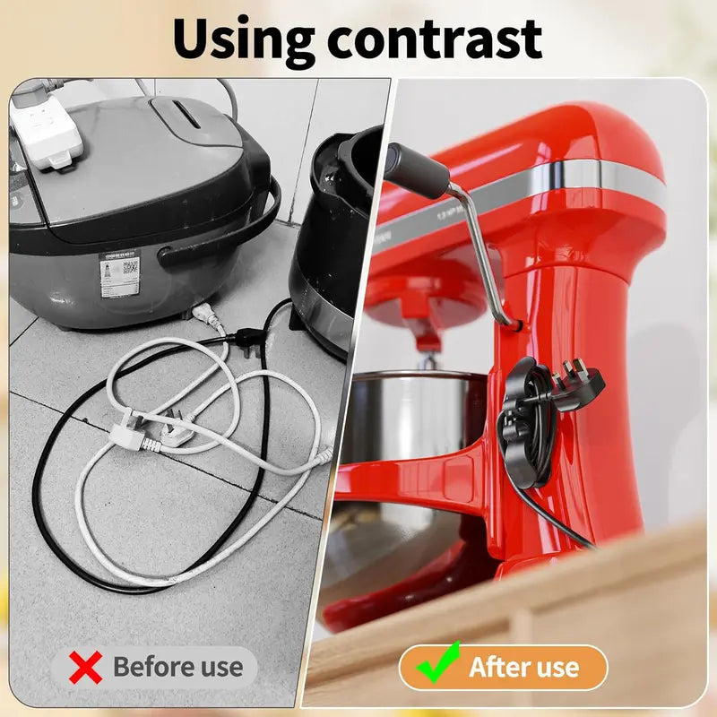 WarmNest™ Kitchen Appliance Cord Organizer Hooks