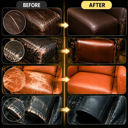 🔵Leather Repair Paste – Fills scratches & scuffs, restores texture.