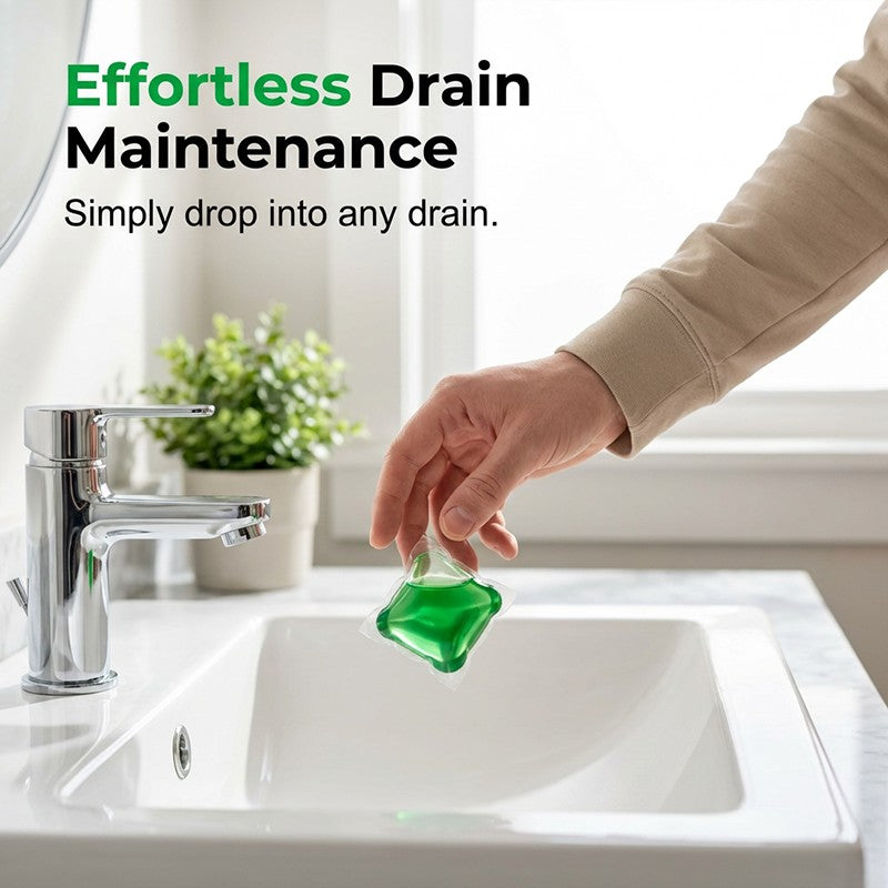🔵Drain Deodorizer Pods – Bio‑enzyme formula neutralizes smells at the source. Instant fresh scent, no harsh chemicals. 🚰✅