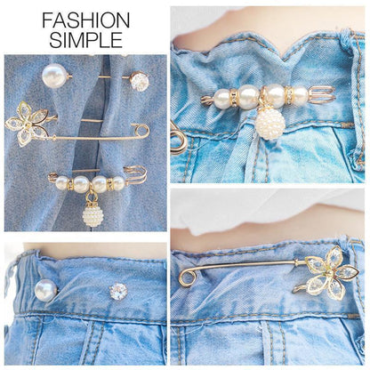 ✨ WarmNest™ Pearl Corset Brooch | Elegant Waist & Collar Fashion Pin
