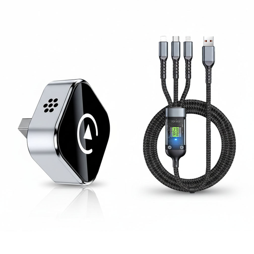 📢📢50% OFF!🔥2-in-1 Wireless CarPlay For Iphone & Android Auto Adapter — No More Cables