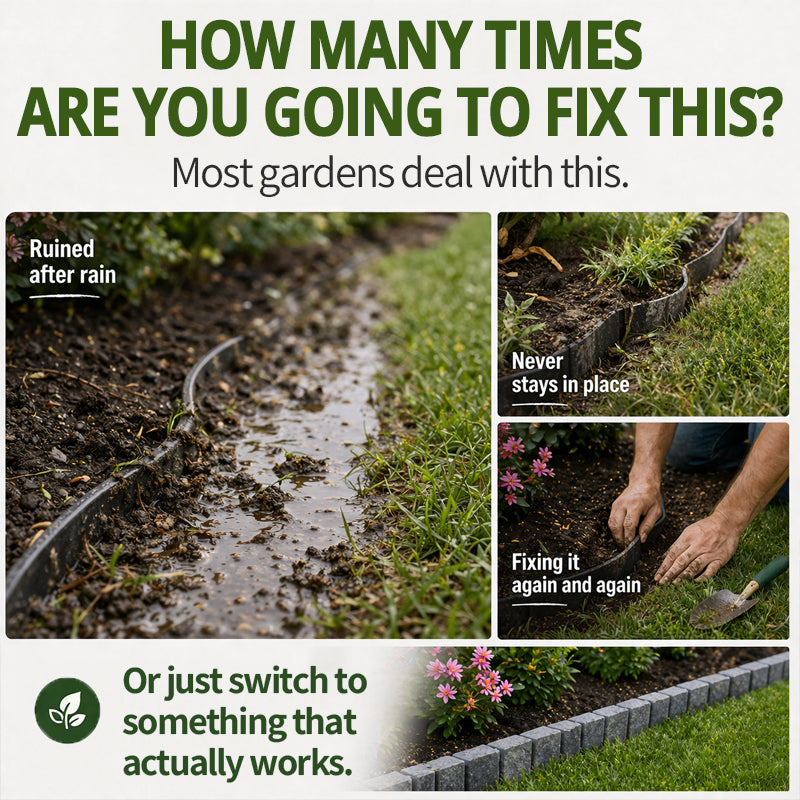 🌿✨WarmNest™ Stone-Look Edging Fence - Garden Edges That Stay Clean🏡♻️(OFFER)