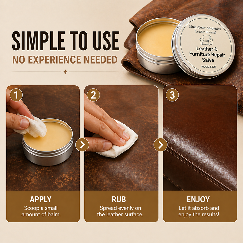 WarmNest™ Leather Repair & Restore Balm – Make Old Leather Look New Again