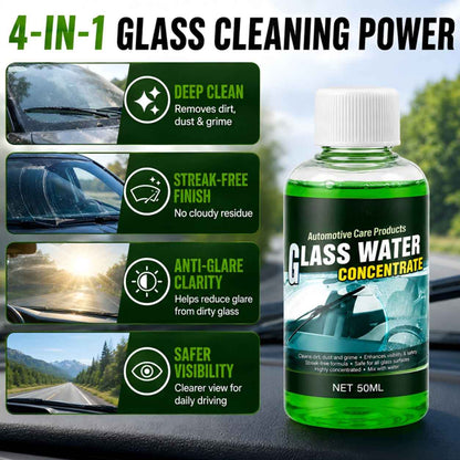🥳2026 HOT SALE🥳 Glass Concentrate – 10ml makes 1L, cuts bugs & grime, streak-free.