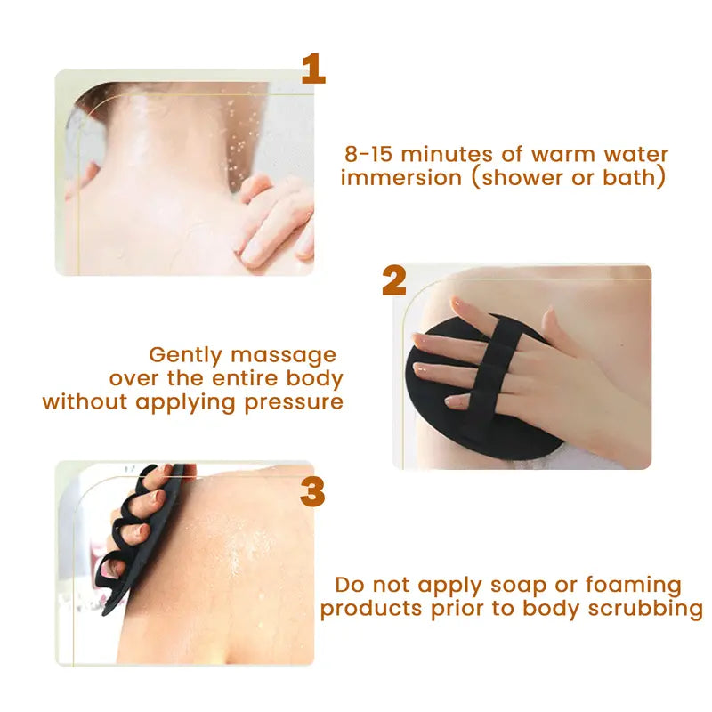 WarmNest™ Soft Silicone Shower Scrubber – Gentle Exfoliating Body Brush