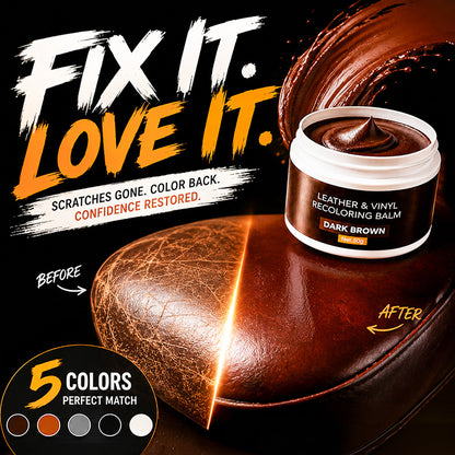 🔵Leather Repair Paste – Fills scratches & scuffs, restores texture.