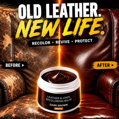 🔵Leather Repair Paste – Fills scratches & scuffs, restores texture.