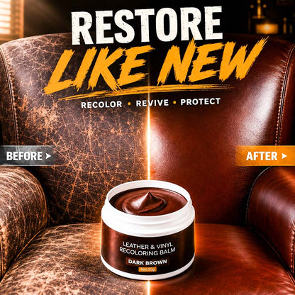 🔵Leather Repair Paste – Fills scratches & scuffs, restores texture.
