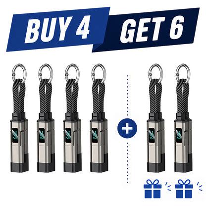 💥2026 HOT SALE🔥50K+ SOLD!🛡️4-in-1 Digital Display Keychain Charging Cable