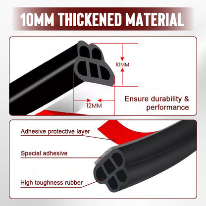 Car Noise Reduction Dust-proof Rubber Seal Strip (OFFER)
