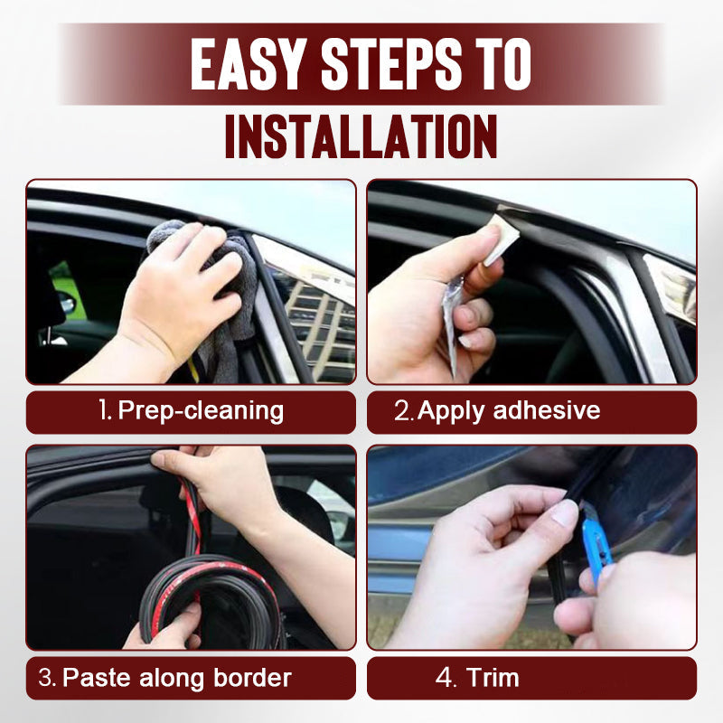 Car Noise Reduction Dust-proof Rubber Seal Strip (OFFER)
